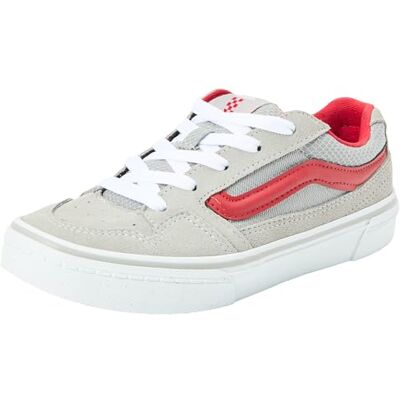 Vans Unisex Kids Caldrone Sneakers, Suede/Mesh Charcoal/Red, 4 UK Child Vans Unisex Kids Caldrone Sneakers, Suede/Mesh Charcoal/Red, 4 UK Child