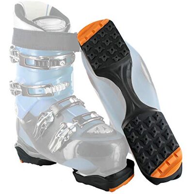 YakTrax SkiTrax Ski Boot Tracks Traction and Protection Cleats (1 Pair), Medium, Black/Orange YakTrax SkiTrax Ski Boot Tracks Traction and Protection Cleats (1 Pair), Medium, Black/Orange