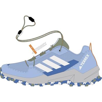 adidas Unisex Kids Terrex Ax4S Speed Lacing Hiking Kids Shoes, Glow Blue/Chalk White/Grey Two, 11.5 UK Child adidas Unisex Kids Terrex Ax4S Speed Lacing Hiking Kids Shoes, Glow Blue/Chalk White/Grey Two, 11.5 UK Child