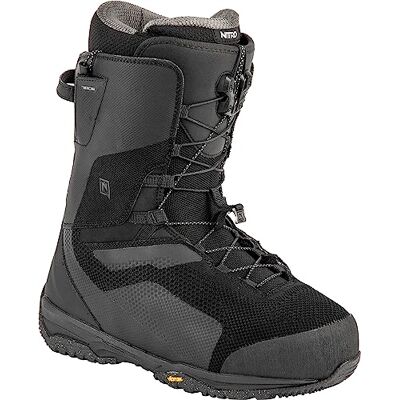 NITRO Men's Skylab TLS '23 Splitboard Boot All Mountain Freeride Premium Speed Lacing System Boat Snowboard Boot, True Black, MP 26.0 // EU 40 // US 8 NITRO Men's Skylab TLS '23 Splitboard Boot All Mountain Freeride Premium Speed Lacing System Boat Snowboard Boot, True Black, MP 26.0 // EU 40 // US 8