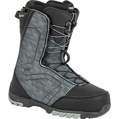 NITRO Men's Snowboards Sentinel TLS '23 All Mountain Freestyle Quick Lacing System Boot Snowboard Boot, Black, MP 25.0 // EU 38 2/3 // US 7 NITRO Men's Snowboards Sentinel TLS '23 All Mountain Freestyle Quick Lacing System Boot Snowboard Boot, Black, MP 25.0 // EU 38 2/3 // US 7