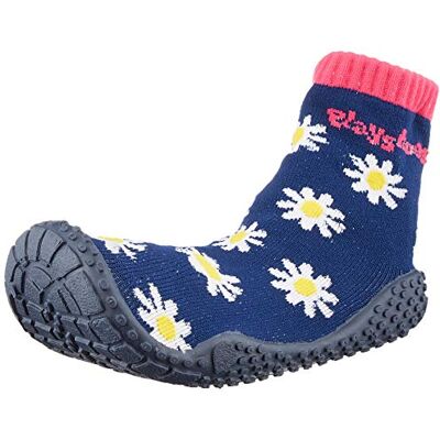 Playshoes Swimming Socks - Marine Pink Daisies - M Playshoes Swimming Socks - Marine Pink Daisies - M