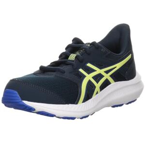 ASICS JOLT 4 GS Sneaker, French Blue/Glow Yellow, 4 UK