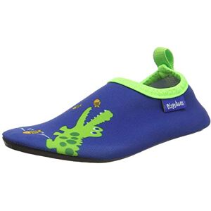 Playshoes Boy's Unisex Kids Barefoot Aqua Socks with UV Protection Crocodile Water Shoes, Blue Marine 11, 7.5 Child UK