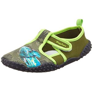 Playshoes Unisex Kids Uv-Schutz Badeschuhe Chamäleon Water Shoes, Green (Oliv 34), 6 UK Child