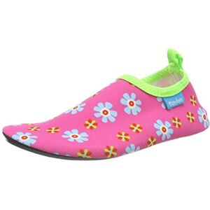 Playshoes Boy's Unisex Kids Barefoot Aqua Socks with UV Protection Flowers Water Shoes, Pink (Pink 18), 2.5/3 UK Child