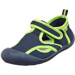 Playshoes Unisex Kid's Uv-Schutz Aqua-Sandale Water Shoes, Blue (Marine/Grün 787), 9 UK