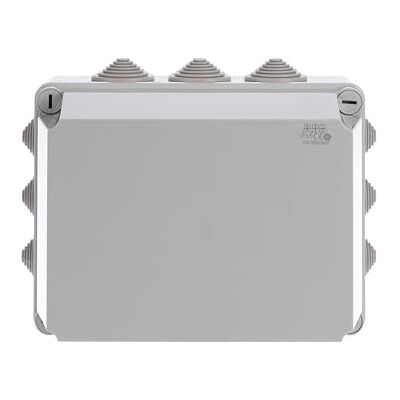 ABB IP55 Junction Box • Waterproof Electric Cable Connector Unit • Cable Glands Included • Shockproof Adaptable Electric Box • Indoor/Outdoor Box • 220 x 170 x 150mm ABB IP55 Junction Box • Waterproof Electric Cable Connector Unit • Cable Glands Included • Shockproof Adaptable Electric Box • Indoor/Outdoor Box • 220 x 170 x 150mm