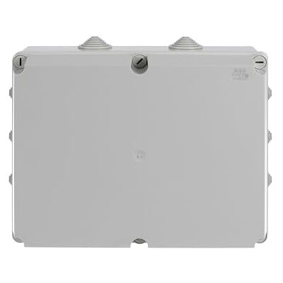 ABB IP55 Junction Box • Waterproof Electric Cable Connector Unit • Cable Glands Included • Shockproof Adaptable Box • Indoor/Outdoor Box • 310 x 240 x 160mm ABB IP55 Junction Box • Waterproof Electric Cable Connector Unit • Cable Glands Included • Shockproof Adaptable Box • Indoor/Outdoor Box • 310 x 240 x 160mm
