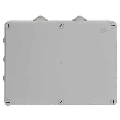 ABB IP55 Junction Box • Waterproof Electric Cable Connector Unit • Cable Glands Included • Shockproof Adaptable Electric Box • Indoor/Outdoor Box • 310 x 240 x 110mm ABB IP55 Junction Box • Waterproof Electric Cable Connector Unit • Cable Glands Included • Shockproof Adaptable Electric Box • Indoor/Outdoor Box • 310 x 240 x 110mm