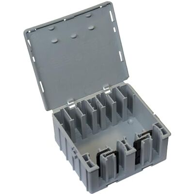 WAGO BOX XLA Junction Box, Suitable for 222 and 773 Series, for Multicore Cables, max. 4 mm² Connectors, up to 32 Amp, 450 Volt, 207-3305, Grey, Pack of 1 WAGO BOX XLA Junction Box, Suitable for 222 and 773 Series, for Multicore Cables, max. 4 mm² Connectors, up to 32 Amp, 450 Volt, 207-3305, Grey, Pack of 1