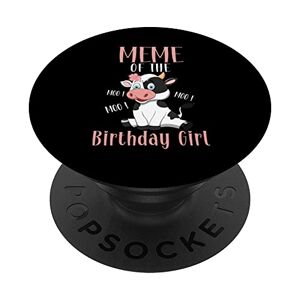 Cute Cow Birthday Matching Family Meme Cow Cute Cow Farmer Birthday Matching Family PopSockets Swappable PopGrip