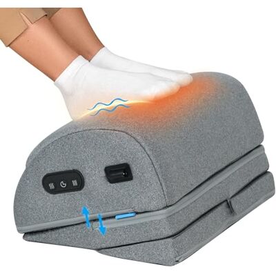 COMFIER Heated Foot Rest Under Desk Vibration Massage, Ergonomic Footrest 3 Vibration Levels, 2 Heat Settings & 3 Adjustable Angles with Timer & Overheat Protection for Office, Gaming & Home COMFIER Heated Foot Rest Under Desk Vibration Massage, Ergonomic Footrest 3 Vibration Levels, 2 Heat Settings & 3 Adjustable Angles with Timer & Overheat Protection for Office, Gaming & Home