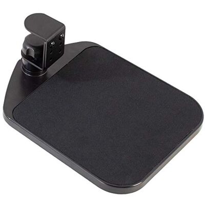 VIVO Clamp-on Mouse Pad Holder Platform, Adjustable Under Desk 360° Rotating Tray Rest Extension Attachment, up to 2 inch Desktops, Black, MOUNT-MS01A VIVO Clamp-on Mouse Pad Holder Platform, Adjustable Under Desk 360° Rotating Tray Rest Extension Attachment, up to 2 inch Desktops, Black, MOUNT-MS01A
