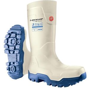 Dunlop FieldPro Thermo+ Unisex Full Safety Sneaker Fit Waterproof Work Boots, White/Blue, Thermal Insulated and Slip-Resistant Wellies with Composite Toecap for Outdoor and Farm Use EU44, UK10 Dunlop FieldPro Thermo+ Unisex Full Safety Sneaker Fit Waterproof Work Boots, White/Blue, Thermal Insulated and Slip-Resistant Wellies with Composite Toecap for Outdoor and Farm Use EU44, UK10