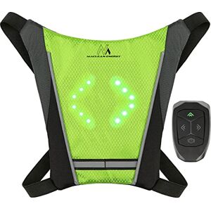Maclean MCE420 LED Signal Pack Safety Bike Reflective Vest Backpack with LED Signal Light Maclean MCE420 LED Signal Pack Safety Bike Reflective Vest Backpack with LED Signal Light