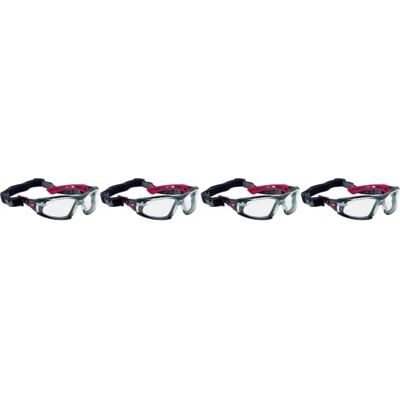 bollé RUSHPFSPSI One Size "Rush+" Safety Spectacles with Foam Edge and Strap Red/Black bollé RUSHPFSPSI One Size "Rush+" Safety Spectacles with Foam Edge and Strap Red/Black
