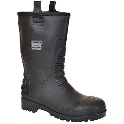 Portwest FW75 Steel PVC Rigger Boot Lightweight Reinforced Ankle Protection Portwest FW75 Steel PVC Rigger Boot Lightweight Reinforced Ankle Protection