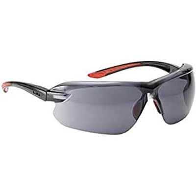 bollé IRIPSF One Size Smoked Glass "Iri-s" Safety Spectacles Black/Red bollé IRIPSF One Size Smoked Glass "Iri-s" Safety Spectacles Black/Red