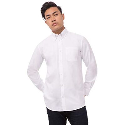 Chef Works Uniform Works B188-M Oxford Shirt, White Chef Works Uniform Works B188-M Oxford Shirt, White