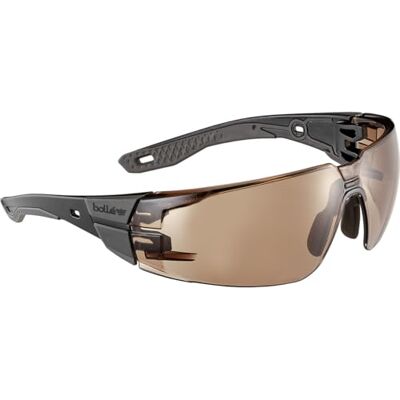 bollé Bolle RUSH+ 2.0 PLATINUM Bronze Safety Glasses Medium/Large RUSPMN50E Bronze lens softens low sunlight and enhances contrast without over-darkening; 40% light transmission and EN ISO 16321-1. bollé Bolle RUSH+ 2.0 PLATINUM Bronze Safety Glasses Medium/Large RUSPMN50E Bronze lens softens low sunlight and enhances contrast without over-darkening; 40% light transmission and EN ISO 16321-1.
