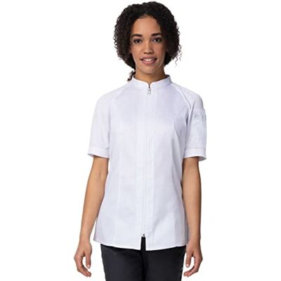 Chef Works Women's Arcadia Chef Coat, White, Medium Chef Works Women's Arcadia Chef Coat, White, Medium