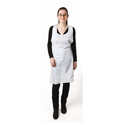Stalwart A310 Disposable Aprons, White (Pack of 100) Stalwart A310 Disposable Aprons, White (Pack of 100)