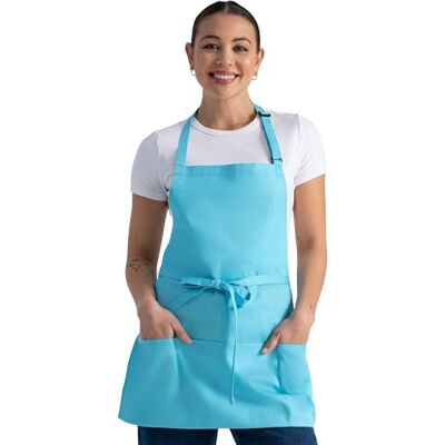 Chef Works Unisex Three Pocket Apron, Turquoise, One Size Chef Works Unisex Three Pocket Apron, Turquoise, One Size