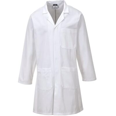 Portwest C851 Standard Cotton Coat Concealed Stud Front One Chest Pocket Portwest C851 Standard Cotton Coat Concealed Stud Front One Chest Pocket