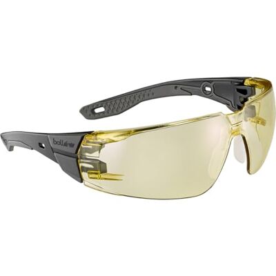 bollé Bolle RUSH+ 2.0 PLATINUM Amber Safety Glasses Medium/Large RUSPMN32E bollé Bolle RUSH+ 2.0 PLATINUM Amber Safety Glasses Medium/Large RUSPMN32E