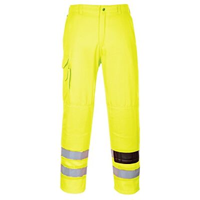 Portwest E046 Hi-Vis Work Trousers Texpel Stain Resistant Finish Reflective Portwest E046 Hi-Vis Work Trousers Texpel Stain Resistant Finish Reflective