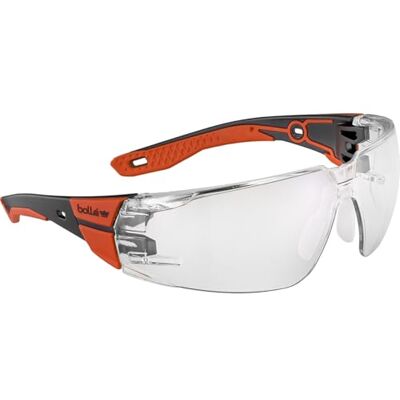 bollé Bolle RUSH+ 2.0 PLATINUM Clear Lightweight Safety Glasses RUSPMN11E bollé Bolle RUSH+ 2.0 PLATINUM Clear Lightweight Safety Glasses RUSPMN11E