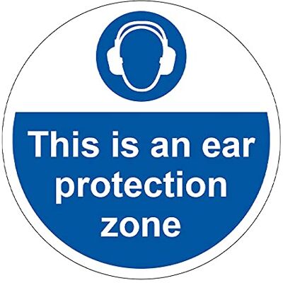 Centurion 400mm Self-Adhesive Ear Protection Zone Floor Sticker Durable Anti-Slip Vinyl PPE Safety Sign for Noise Hazard Areas, Easy Peel & Stick Installation Centurion 400mm Self-Adhesive Ear Protection Zone Floor Sticker Durable Anti-Slip Vinyl PPE Safety Sign for Noise Hazard Areas, Easy Peel & Stick Installation