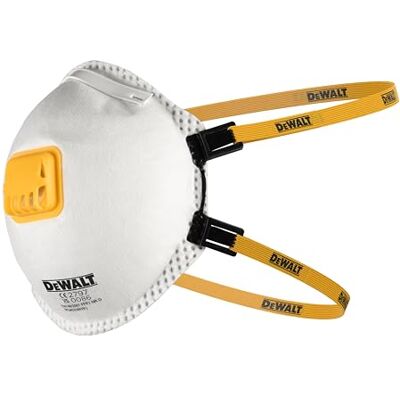 DeWalt FFP3 DISPOSABLE RESPIRATOR (10 PACK) – PREMIUM DUST MASKS FOR MAXIMUM PROTECTION AGAINST FINE PARTICLES AND FUMES – COMFORTABLE FIT, BREATHABLE DESIGN, IDEAL FOR PROFESSIONAL USE DeWalt FFP3 DISPOSABLE RESPIRATOR (10 PACK) – PREMIUM DUST MASKS FOR MAXIMUM PROTECTION AGAINST FINE PARTICLES AND FUMES – COMFORTABLE FIT, BREATHABLE DESIGN, IDEAL FOR PROFESSIONAL USE
