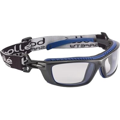 bollé BAXPSI Platinum KN Safety Spectacles Baxter Clear, Black/Blue, ONE-SIZE bollé BAXPSI Platinum KN Safety Spectacles Baxter Clear, Black/Blue, ONE-SIZE
