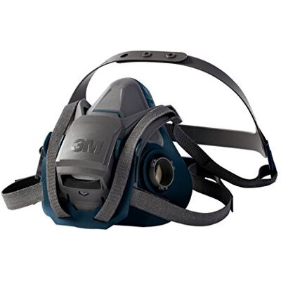 3M Reusable Half Face Mask Respirator, Quick Latch, Medium, 6502QL, Black 3M Reusable Half Face Mask Respirator, Quick Latch, Medium, 6502QL, Black