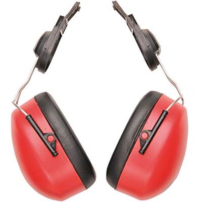 Portwest Endurance Clip-On Ear Protector, Size: One Size, Colour: Red, PW47RER Portwest Endurance Clip-On Ear Protector, Size: One Size, Colour: Red, PW47RER