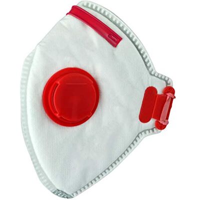 Scan SCAPPEP3FFV FFP3 Premier Fold Flat Valved Disposable Dust Mask Pack of 3 Scan SCAPPEP3FFV FFP3 Premier Fold Flat Valved Disposable Dust Mask Pack of 3