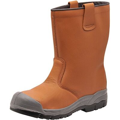 Portwest FW13 Steel Action Leather Rigger Boot Scuff Cap Faux Fur Lined Portwest FW13 Steel Action Leather Rigger Boot Scuff Cap Faux Fur Lined