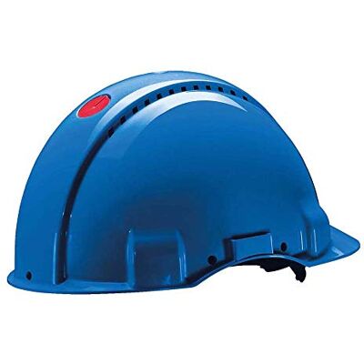 3M Hard Hat, Uvicator, Ratchet, Ventilated, Blue, G3000NUV-BB 3M Hard Hat, Uvicator, Ratchet, Ventilated, Blue, G3000NUV-BB