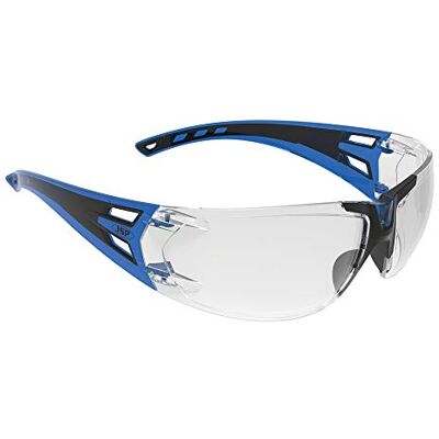 JSP Forceflex3 Clear Lens Safety Spectacles with Premiershield Blue/Black (ASA460-0AM-800) JSP Forceflex3 Clear Lens Safety Spectacles with Premiershield Blue/Black (ASA460-0AM-800)