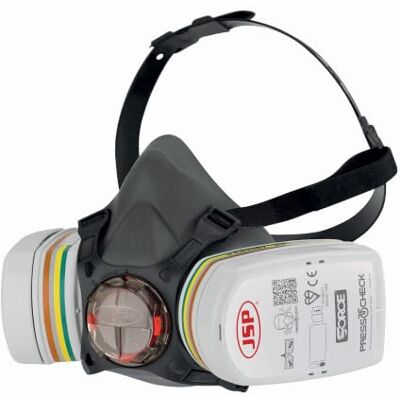 JSP FORCE 8 Half Mask Reusable Respirator with PressToCheck ABEK1P3 Filters JSP FORCE 8 Half Mask Reusable Respirator with PressToCheck ABEK1P3 Filters