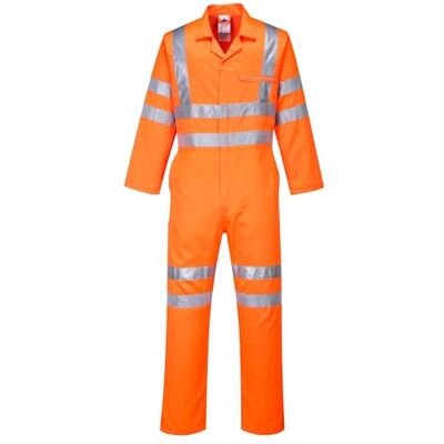 Portwest RT42 Hi-Vis Polycotton Service Coverall 1 Chest Pocket Zip Closure Orange, 2X Large, EN ISO 20471 Class 3, RIS 3279-TOM, UPF 40+, Regular Fit, Texpel Stain Resistant Finish, Durable, Workwear Portwest RT42 Hi-Vis Polycotton Service Coverall 1 Chest Pocket Zip Closure Orange, 2X Large, EN ISO 20471 Class 3, RIS 3279-TOM, UPF 40+, Regular Fit, Texpel Stain Resistant Finish, Durable, Workwear