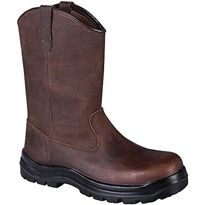 Portwest FC16 Composite Leather Rigger Boot Metal Free Side Pull-Tabs Portwest FC16 Composite Leather Rigger Boot Metal Free Side Pull-Tabs