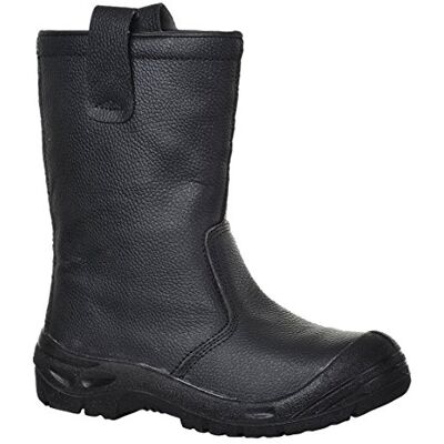 Portwest FW29BKR45 Steelite Rigger Boot, Scuff Cap S3 CI, Regular, Size: 45, Black Portwest FW29BKR45 Steelite Rigger Boot, Scuff Cap S3 CI, Regular, Size: 45, Black
