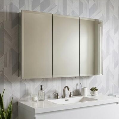Croydex Westbourne 76x91cm White Hang 'N' Lock Bathroom Cabinet Croydex Westbourne 76x91cm White Hang 'N' Lock Bathroom Cabinet