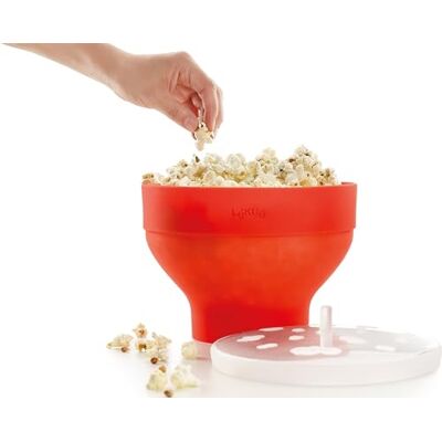 Lékué Microwave Popcorn Popper/Popcorn Maker, Red, Standard size Lékué Microwave Popcorn Popper/Popcorn Maker, Red, Standard size