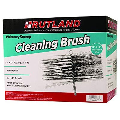 RUTLAND PRODUCTS Sweep 8 in. x 12 in. Rectangular Chimney Cleaning Brush, Metal, Black, 21.27 x 31.43 x 24.45 cm RUTLAND PRODUCTS Sweep 8 in. x 12 in. Rectangular Chimney Cleaning Brush, Metal, Black, 21.27 x 31.43 x 24.45 cm