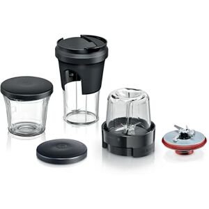 Bosch Accessories MUZS68TM Multi Chopper Set Herb Spice Grinder Universal Chopper Blender Storage Solution ToGo Lid for Series 6 Series 8 Food Processor Black Bosch Accessories MUZS68TM Multi Chopper Set Herb Spice Grinder Universal Chopper Blender Storage Solution ToGo Lid for Series 6 Series 8 Food Processor Black