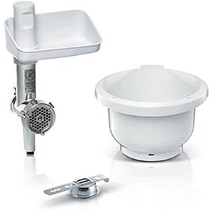 Bosch BakingSensation MUZS2BS Accessory Set, Meat Grinder, Plastic Bowl, Pastry Attachment, Stainless Steel Hole Disc, 4 Pastry Variations, Suitable for MUM Series 2 Food Processor Bosch BakingSensation MUZS2BS Accessory Set, Meat Grinder, Plastic Bowl, Pastry Attachment, Stainless Steel Hole Disc, 4 Pastry Variations, Suitable for MUM Series 2 Food Processor